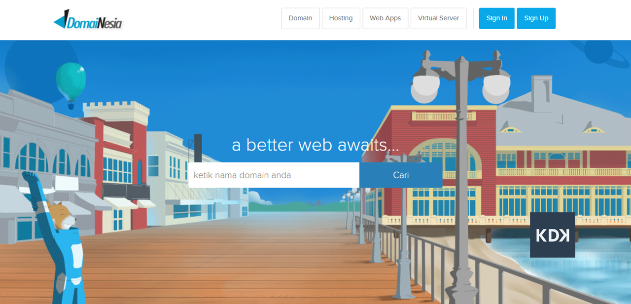 front end domainesia wm