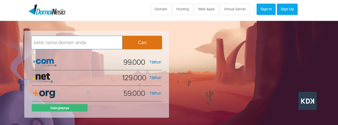 harga domain dotcom termurah di domainesia