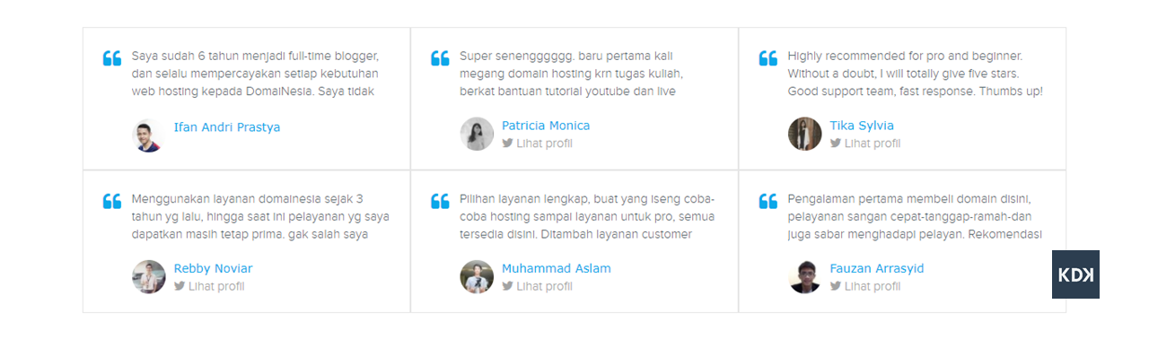 testimoni domainesia wm
