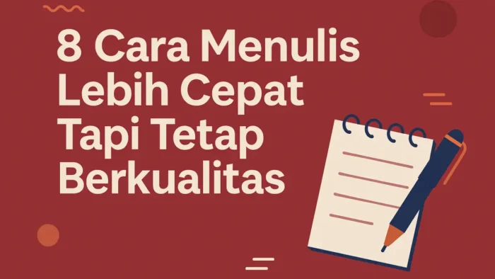 8 Cara Menulis Lebih Cepat Tapi Tetap Berkualitas crop