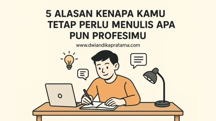 5 alasan kenapa kamu tetap perlu menulis apa pun profesimu